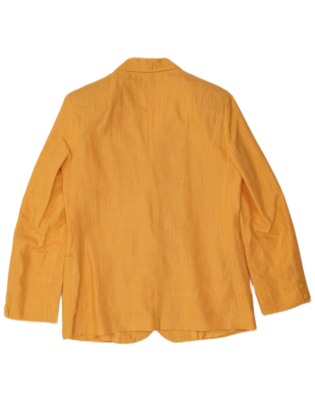 Vintage Γυναικείο Μπουφάν Blazer με 2 Κουμπιά IT 42 Medium Yellow Λινό