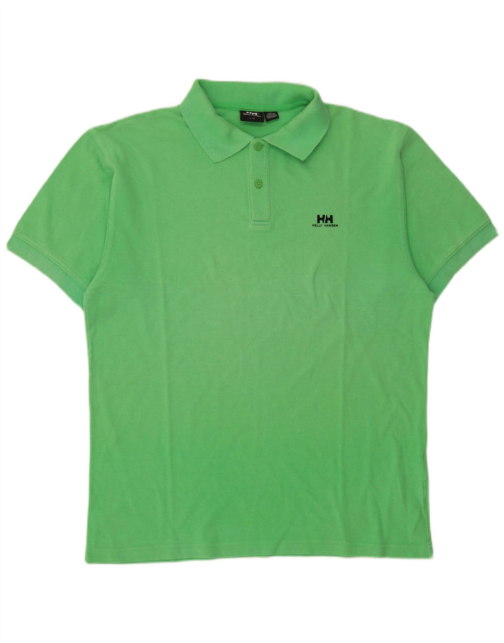 Helly Hansen Ανδρικό Πόλο Μπλουζάκι Μεγάλο Πράσινο Βαμβακερό