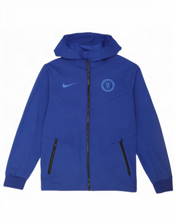 Ανδρικό πουλόβερ Nike Chelsea FC με φερμουάρ XL Sports μπλε πολυεστέρα