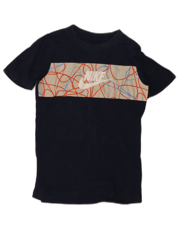Μπλουζάκι Nike Boys Graphic T-shirt 6-7 ετών XS Navy Blue Colorblock