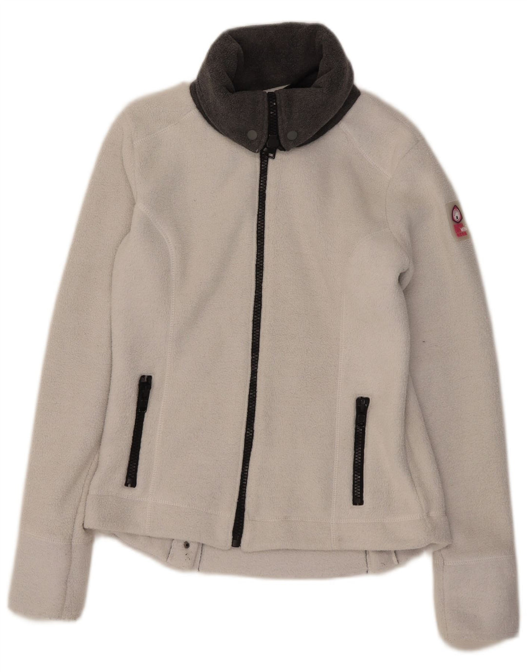 Superdry Γυναικείο Fleece Jacket UK 14 Large White Polyester