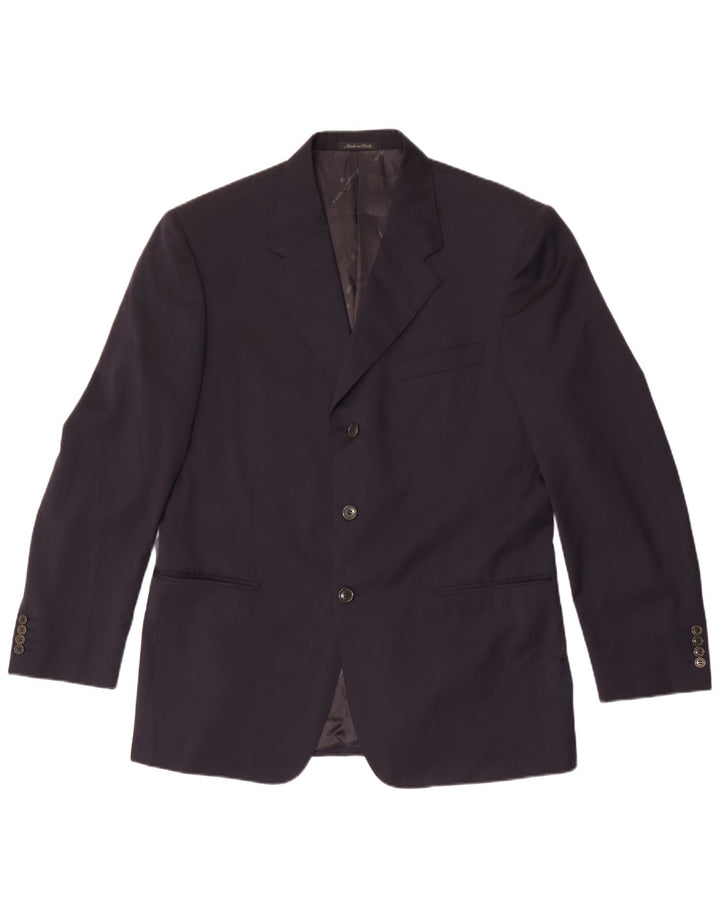 Cerruti 1881 Ανδρικό μπουφάν σακάκι με 3 κουμπιά IT 52 XL Navy Blue Wool