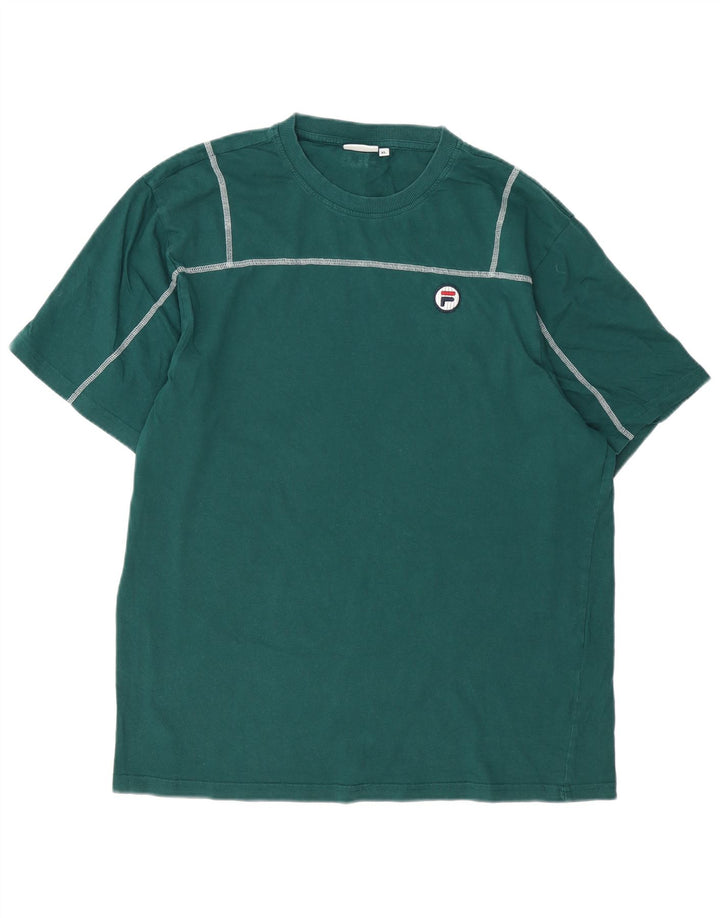 Ανδρικό T-Shirt Fila Top XL Πράσινο βαμβακερό