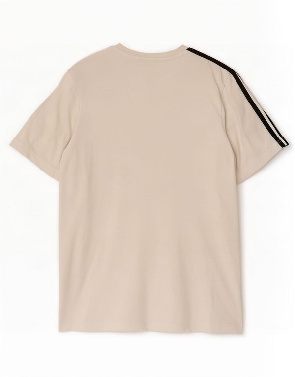 Ανδρικό T-Shirt Adidas Τοπ μεσαίο λευκό βαμβακερό