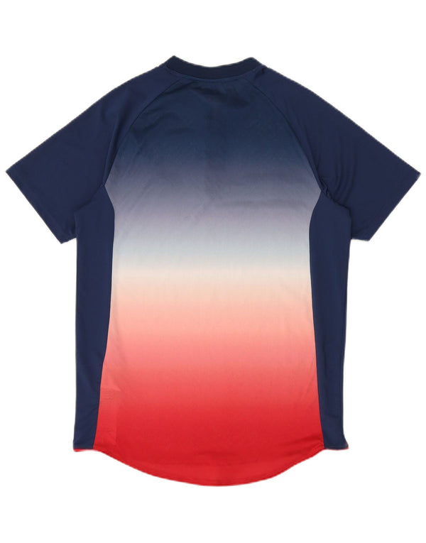 Ανδρικό T-Shirt Ellesse Top Small Navy Blue Colorblock Πολυεστέρας