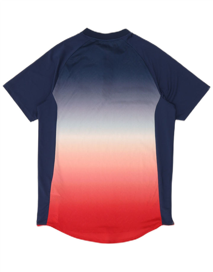 Ανδρικό T-Shirt Ellesse Top Small Navy Blue Colorblock Πολυεστέρας