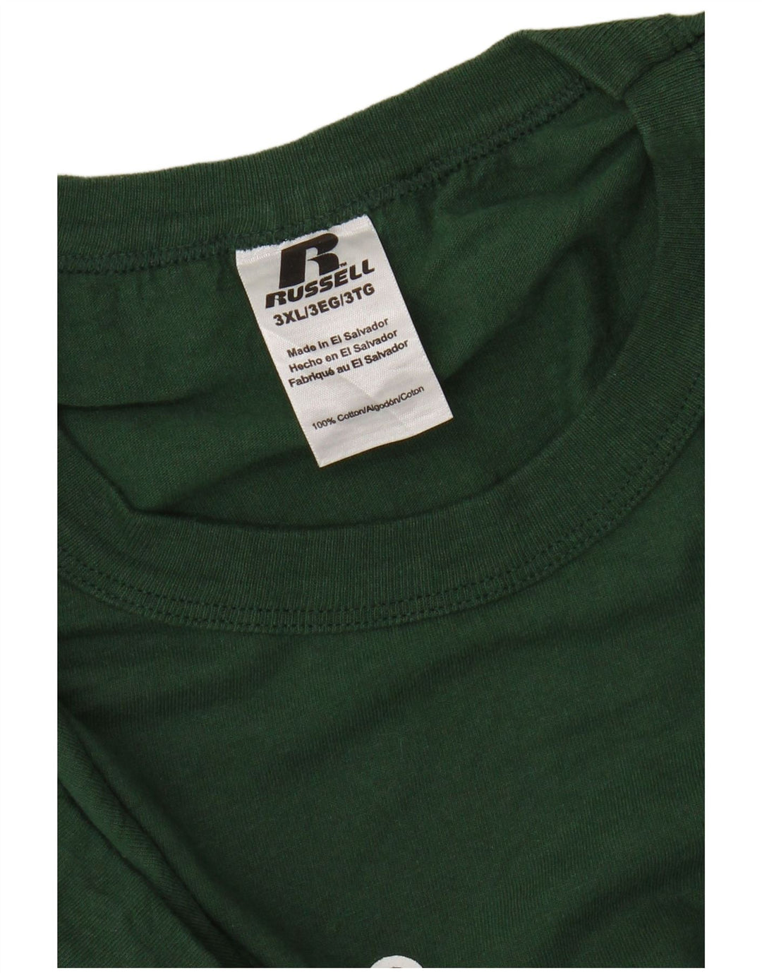 Ανδρικό γραφικό μπλουζάκι RUSSELL ATHLETIC Top 3XL Πράσινο