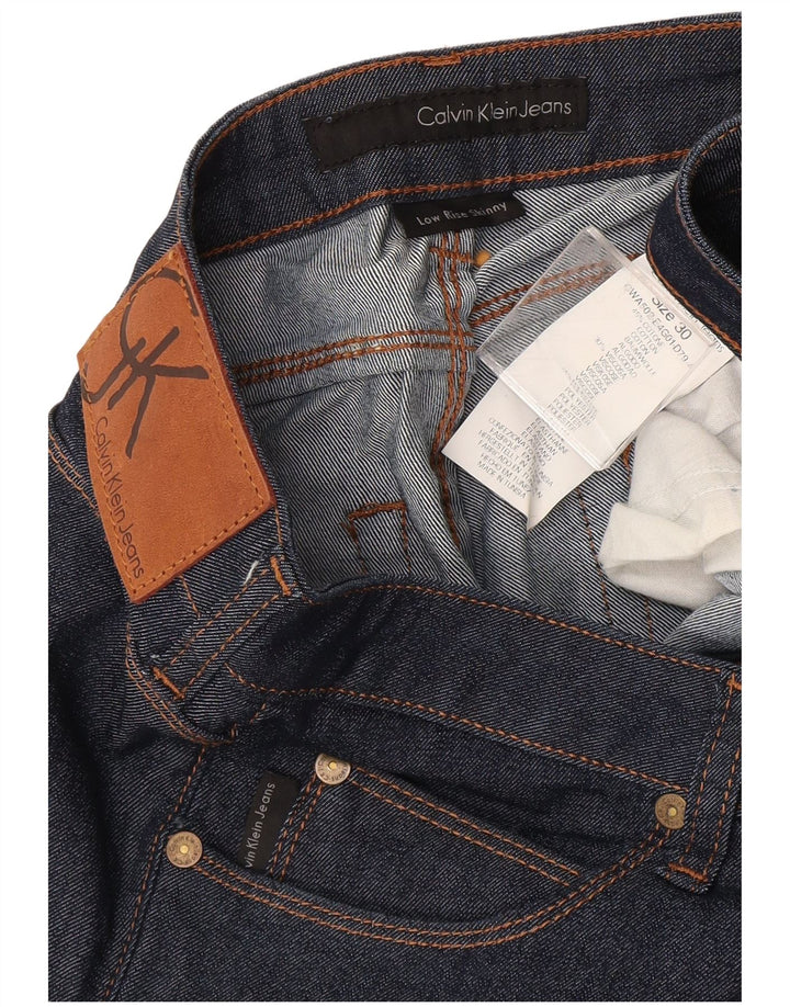 CALVIN KLEIN Γυναικείο Skinny Jeans W30 L34 Navy Blue Cotton