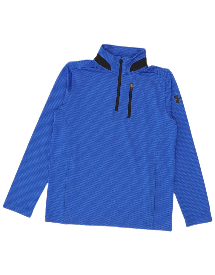 Under Armour Boys πουλόβερ αθλητική φόρμα 7-8 ετών Small Blue Colourblock
