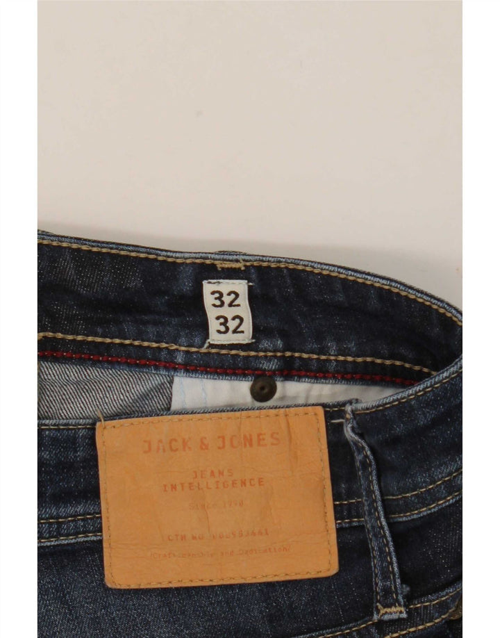 Jack & Jones Ανδρικό τζιν Clark Regular Fit ίσιο W32 L32 Μπλε