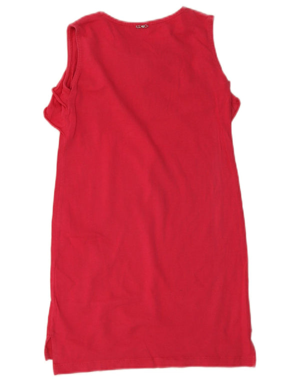 Liu Jo Girls Αμάνικο T-Shirt Top 5-6 ετών Κόκκινο βαμβακερό