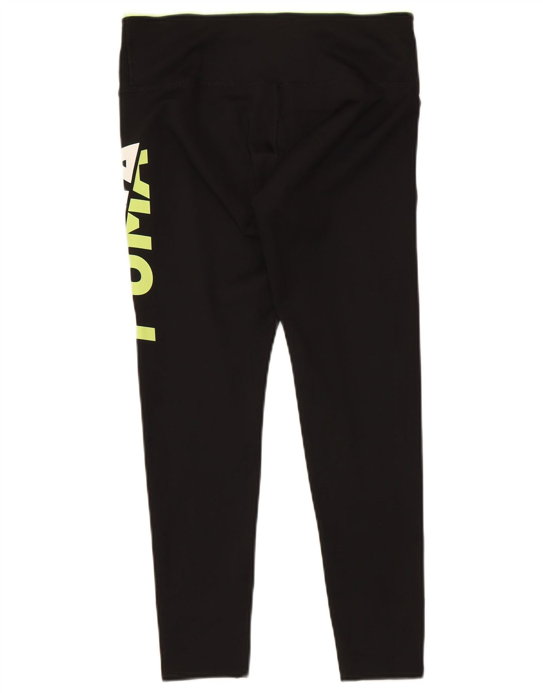 PUMA Womens Graphic Capri Leggings UK 14 Large Black Polyester