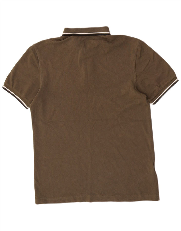 Fred Perry Ανδρικό πουκάμισο πόλο από μεσαίο χακί βαμβακερό
