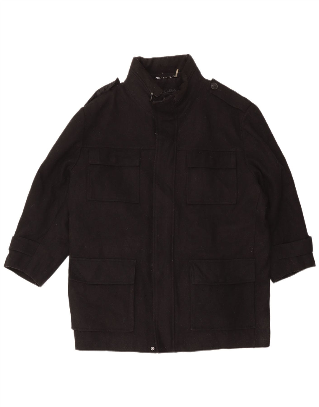 Ανδρικό Military Jacket Calvin Klein UK 42 XL μαύρο μαλλί