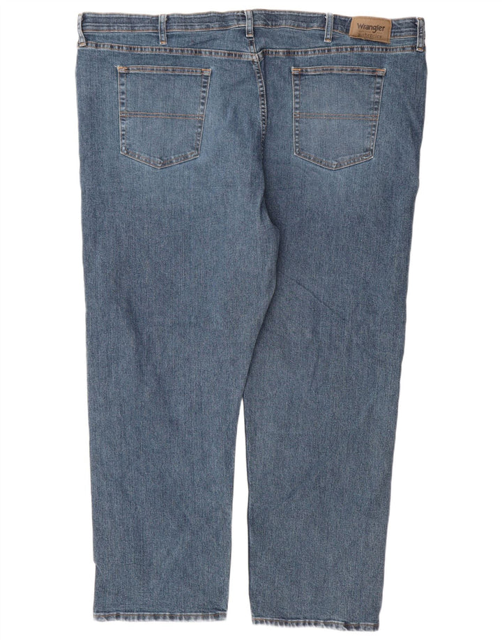 Ανδρικό τζιν Wrangler ίσιο W48 L30 Μπλε βαμβακερό