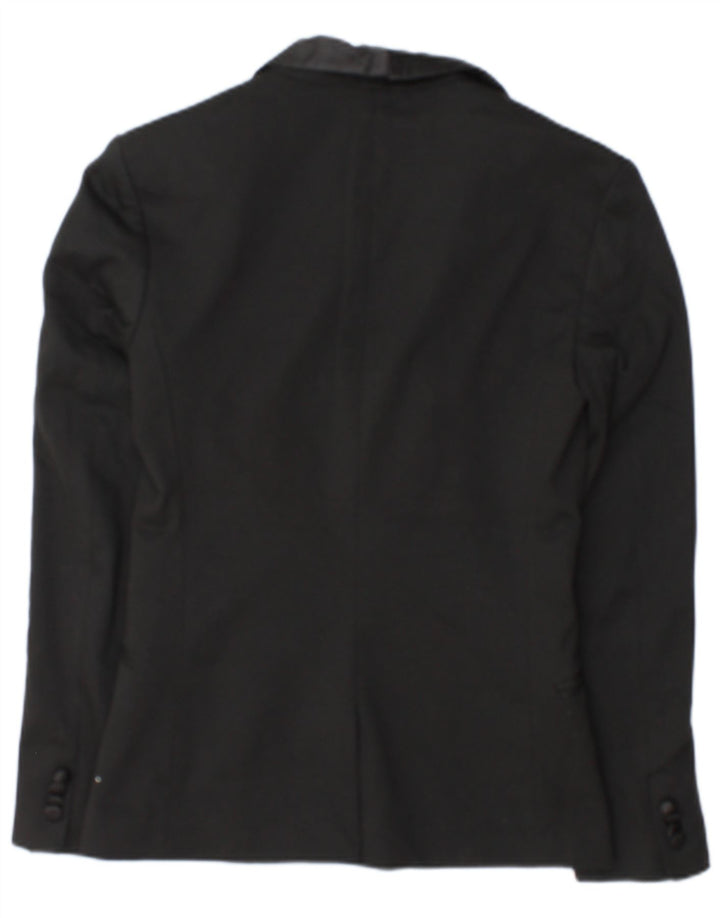 Zara Ανδρικό μπουφάν σακάκι 1 κουμπιού UK 36 Small Black Polyester