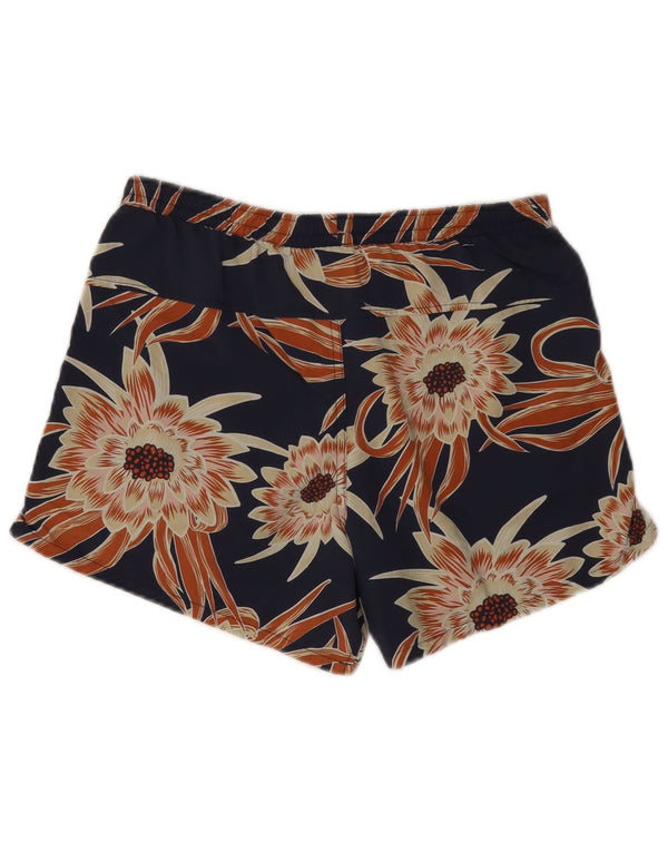Παταγονία γυναικείο σορτς κολύμβησης UK 10 Small Navy Blue Floral Nylon