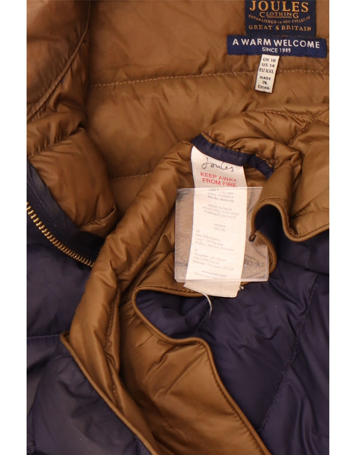 Joules Γυναικείο μπουφάν UK 18 XL Navy Blue Polyamide