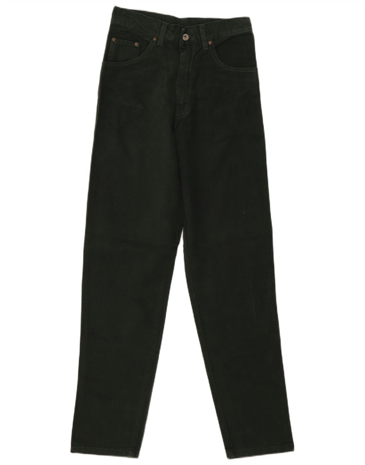 VINTAGE Γυναικείο ψηλόμεσο τζιν EU 36 Small W28 L31 Πράσινο βαμβακερό