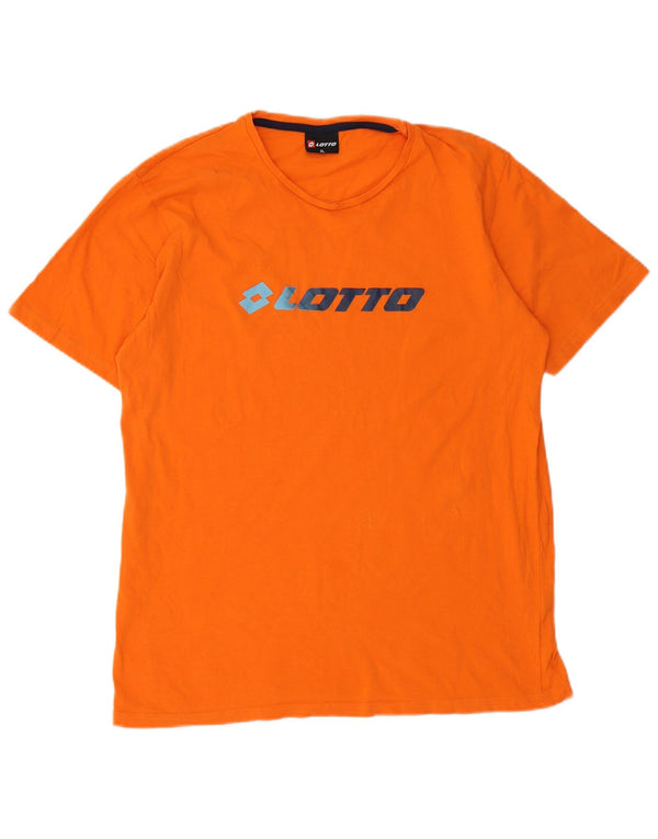 Ανδρικό γραφικό T-Shirt Lotto Top XL Πορτοκαλί βαμβακερό