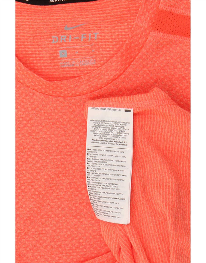 Ανδρικό T-Shirt Nike Dri Fit Τοπ μεσαίου πορτοκαλί πολυεστέρα