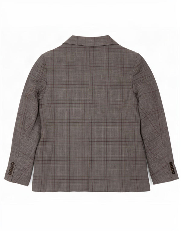 Marks & Spencer Womens Tailored Fit Blazer Jacket UK 24 4XL Grey Check