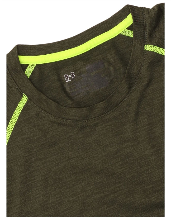 Ανδρικό T-Shirt UNDER Armour Top Large Khaki Flecked