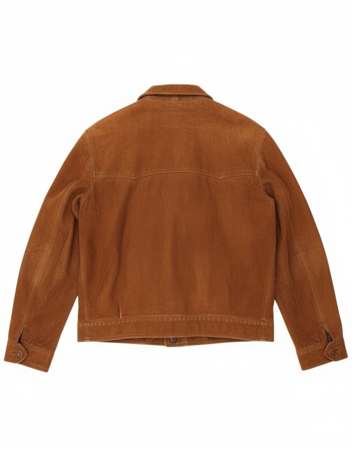 Vintage Ανδρικό Suede Jacket UK 38 Medium Brown