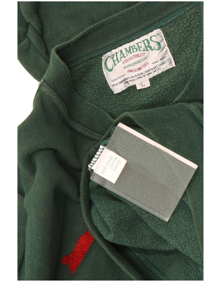 Ανδρικό γραφικό φούτερ Chambers Jumper Μεγάλο Πράσινο Βαμβακερό
