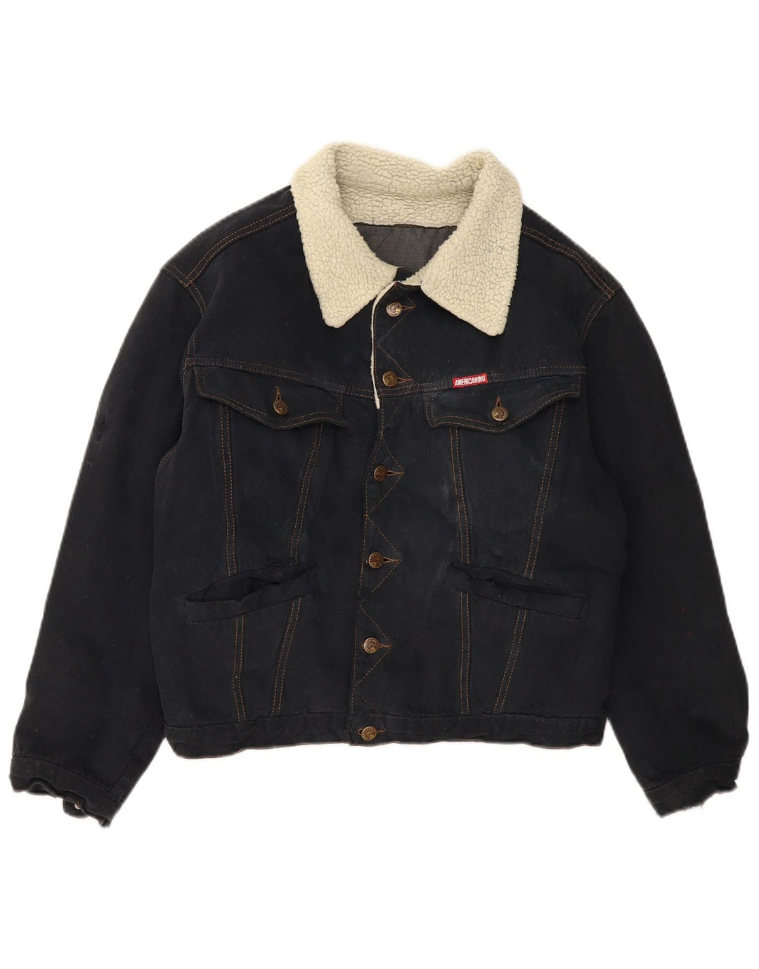 AMERICANINO Ανδρικό τζιν μπουφάν UK 36 Small Navy Blue