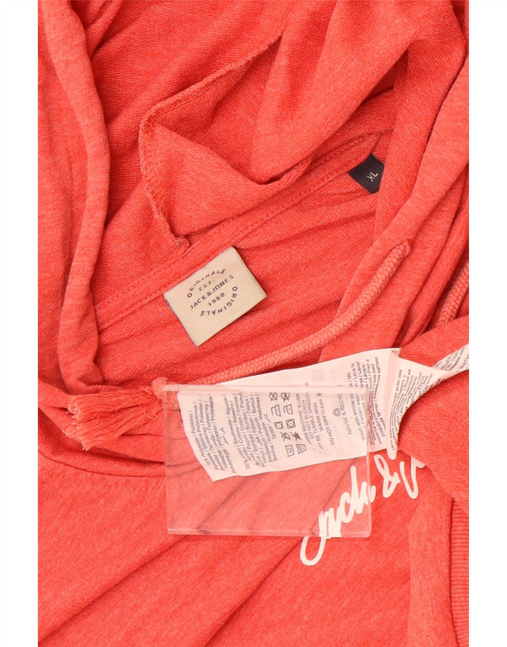 Jack & Jones Ανδρικό Hoodie Jumper XL Red Polyester