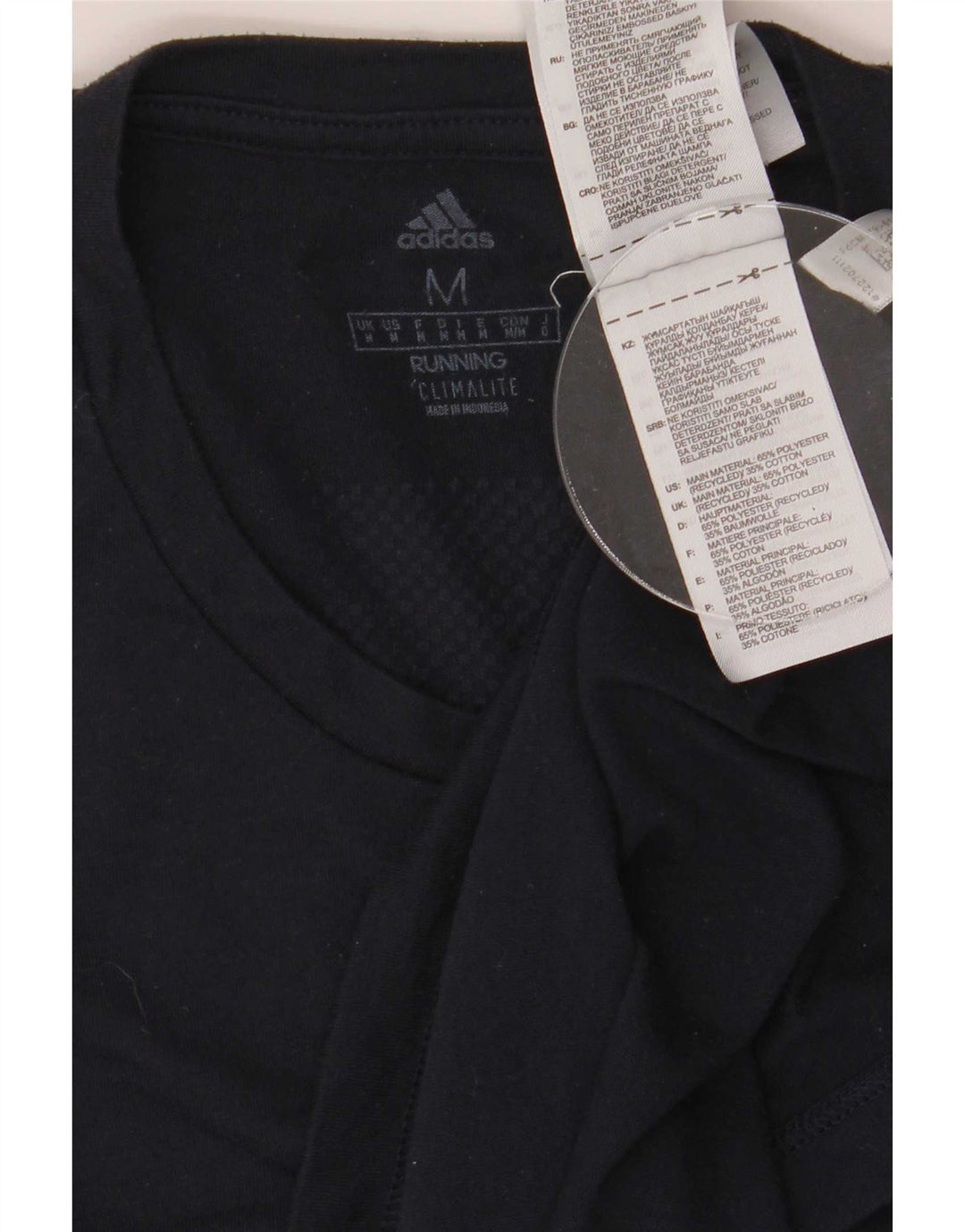 Ανδρικό T-Shirt Climalite Adidas Top Medium Navy Blue Polyester