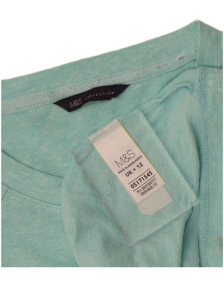 MARKS & SPENCER Γυναικεία φούτερ Jumper UK 12 Μεσαίωνα μπλε βαμβακερά