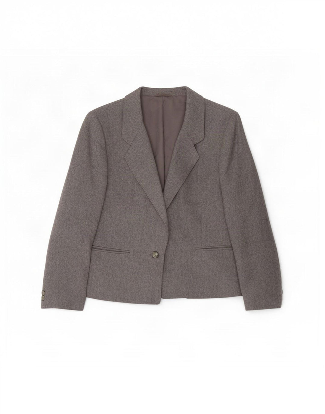 St Michael Γυναικείο Μπουφάν Blazer UK 14 Large Grey Wool