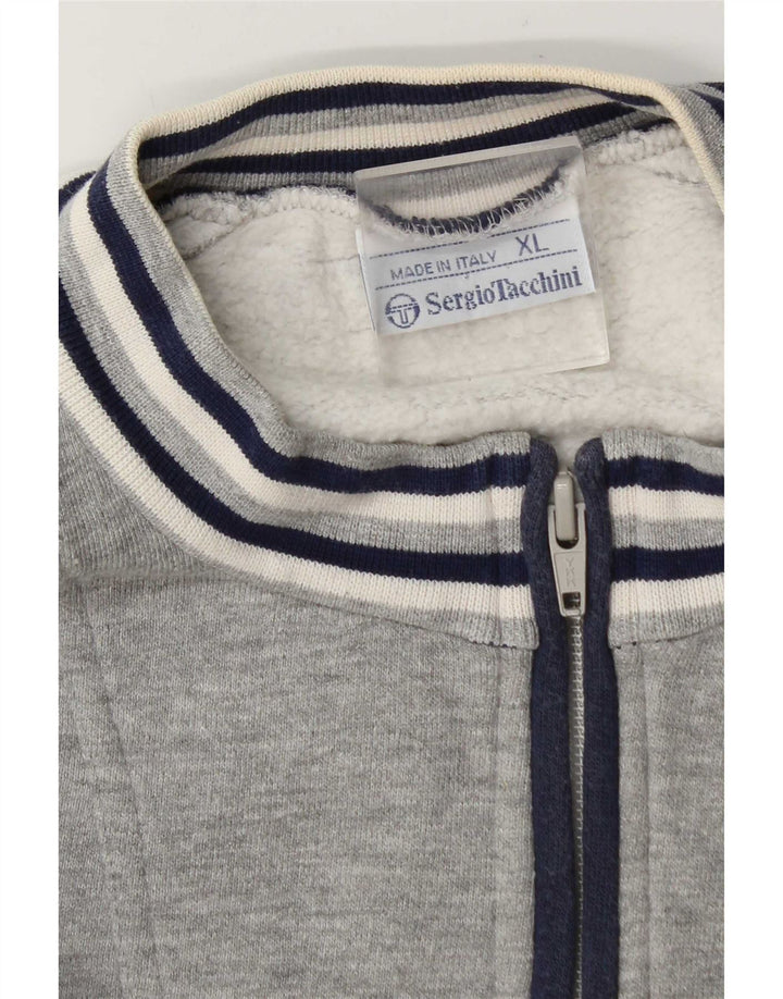 Ανδρικό φούτερ με φερμουάρ Sergio Tacchini Jumper XL Grey Colourblock