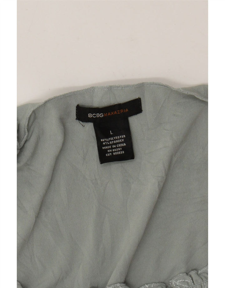 BCBGMAXAZRIA Γυναικείο τουνίκ Τοπ UK 14 Μεγάλο πράσινο λουλουδάτο πολυεστέρα