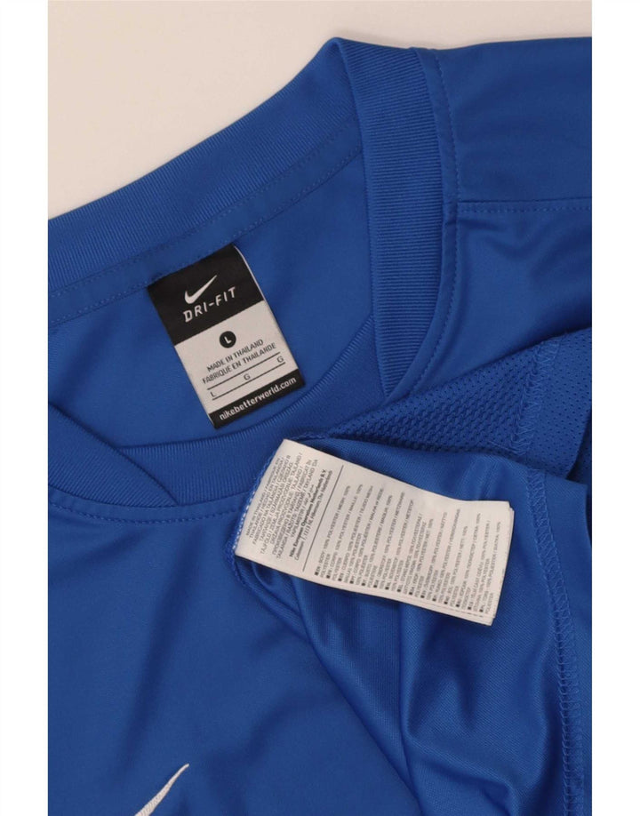 Ανδρικό μπλουζάκι Nike Dri Fit Top Large Blue Polyester