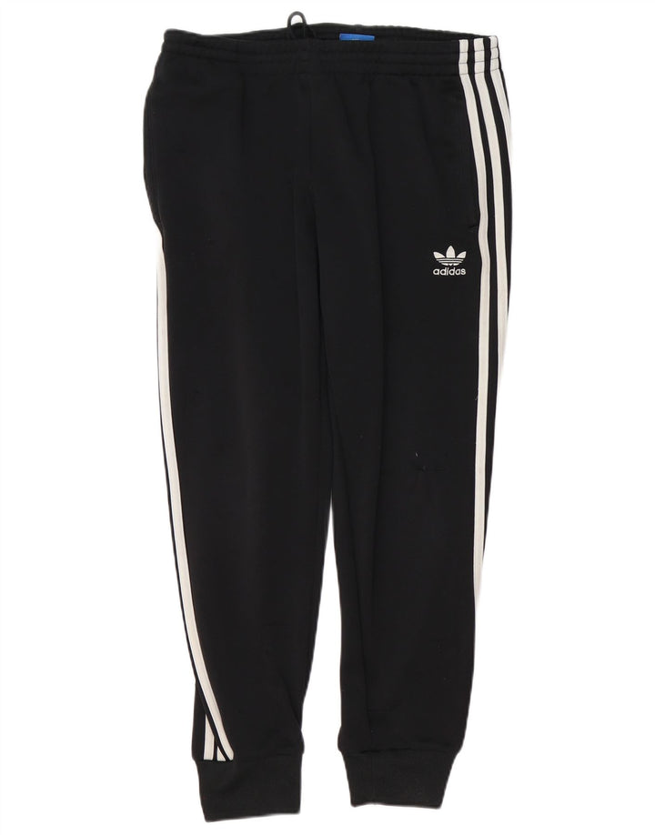 Γυναικεία αθλητική φόρμα ADIDAS Παντελόνι Joggers UK 12 Medium Μαύρο Πολυεστέρας