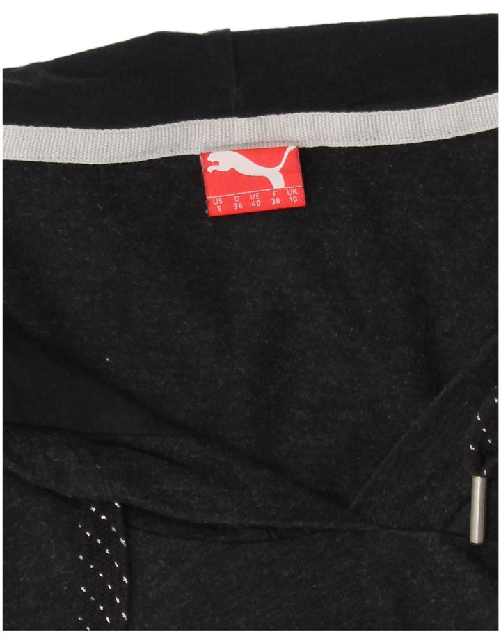 Puma Γυναικεία Μπλούζα με κουκούλα μακρυμάνικο UK 10 Small Grey
