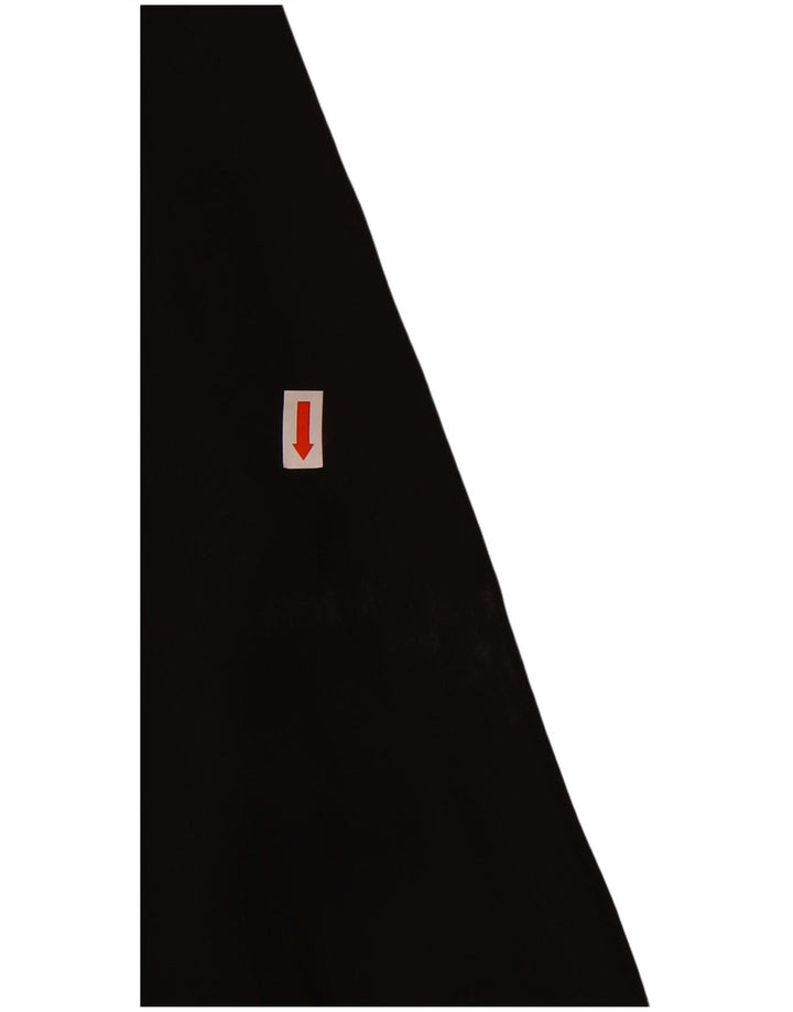 Vintage γυναικείο βολάν Μπροστινό Maxi Φόρεμα IT 42 Μεσαίο Μαύρο