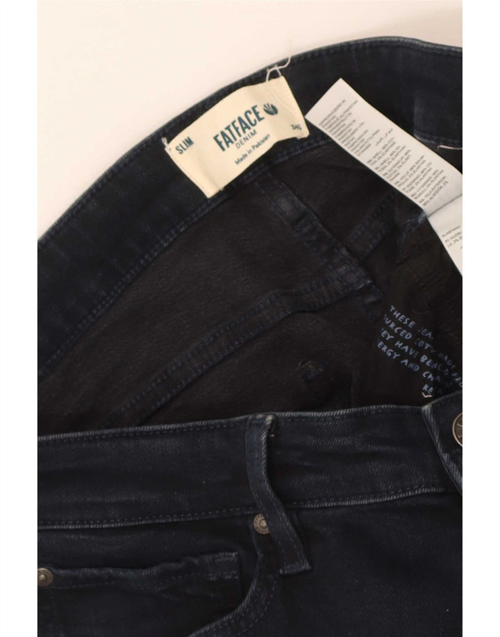 Fat Face Ανδρικό Slim Jeans W34 L29 Navy Blue Cotton