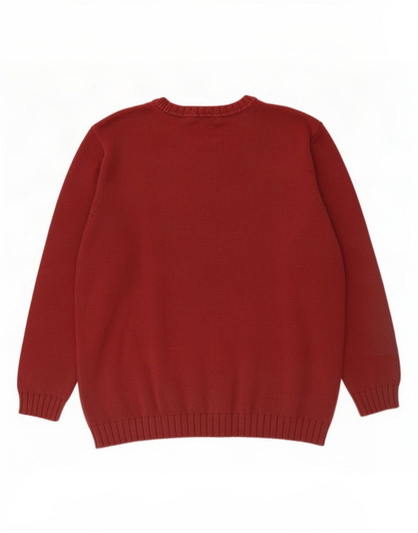 Ανδρικό πουλόβερ Marks & Spencer St. Michael Boat Neck Jumper Medium Burgundy