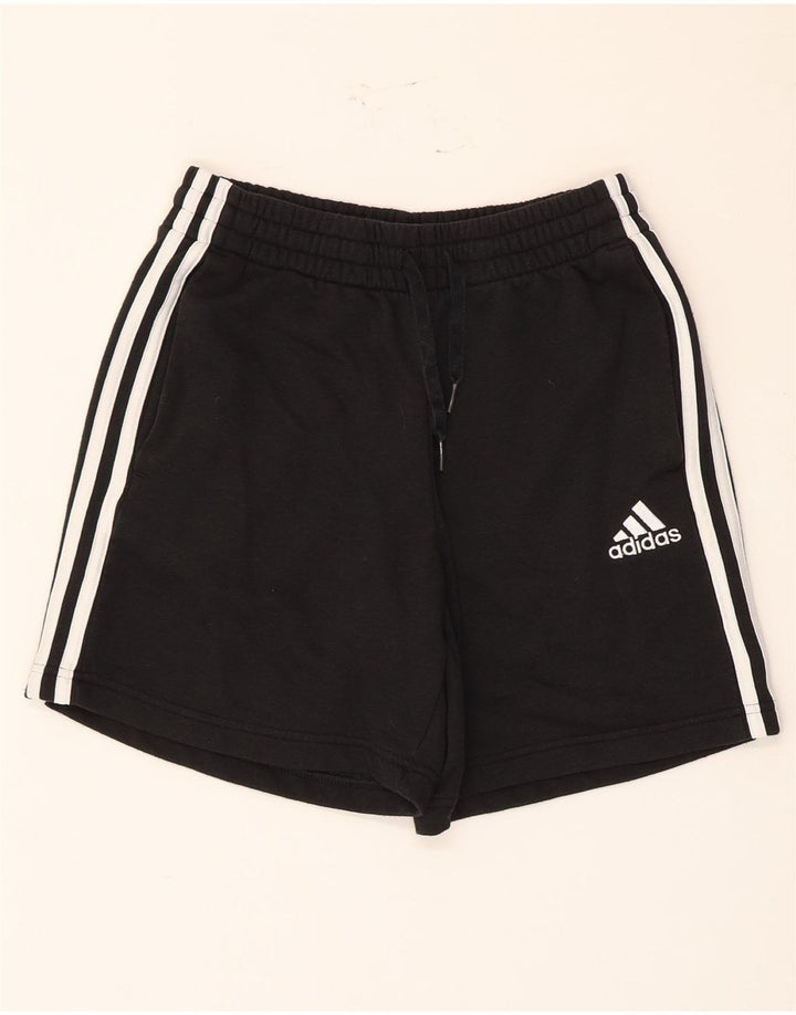Ανδρικό αθλητικό σορτς Adidas μικρό μαύρο βαμβακερό