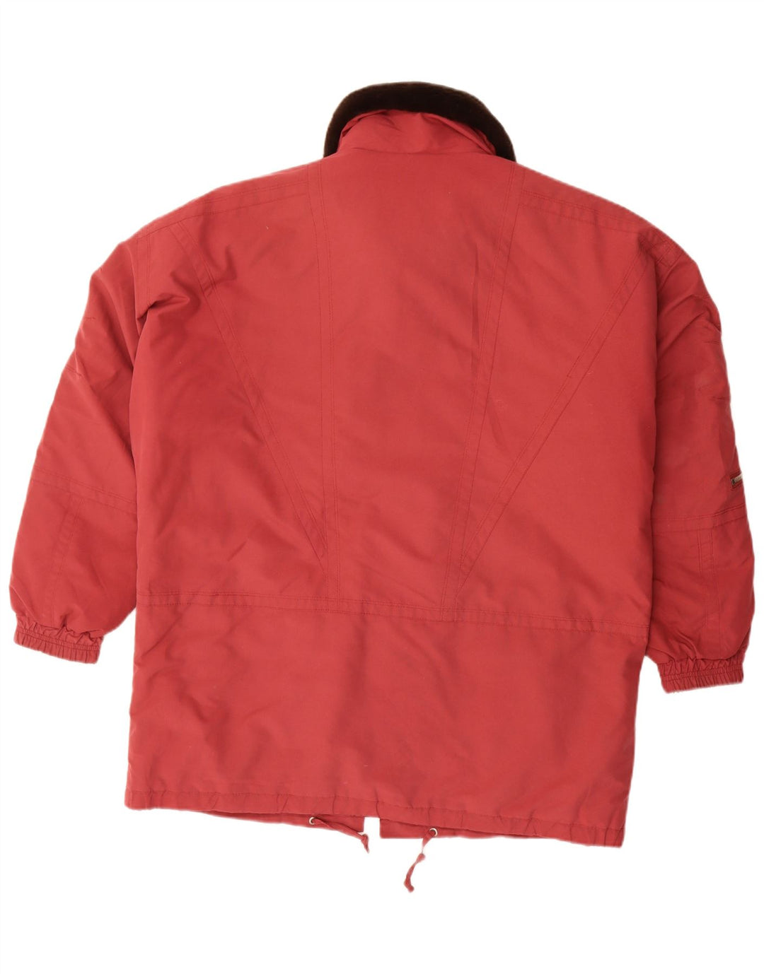 Vintage γυναικείο τζάκετ αντιανεμικό UK 18 XL κόκκινο πολυεστέρα