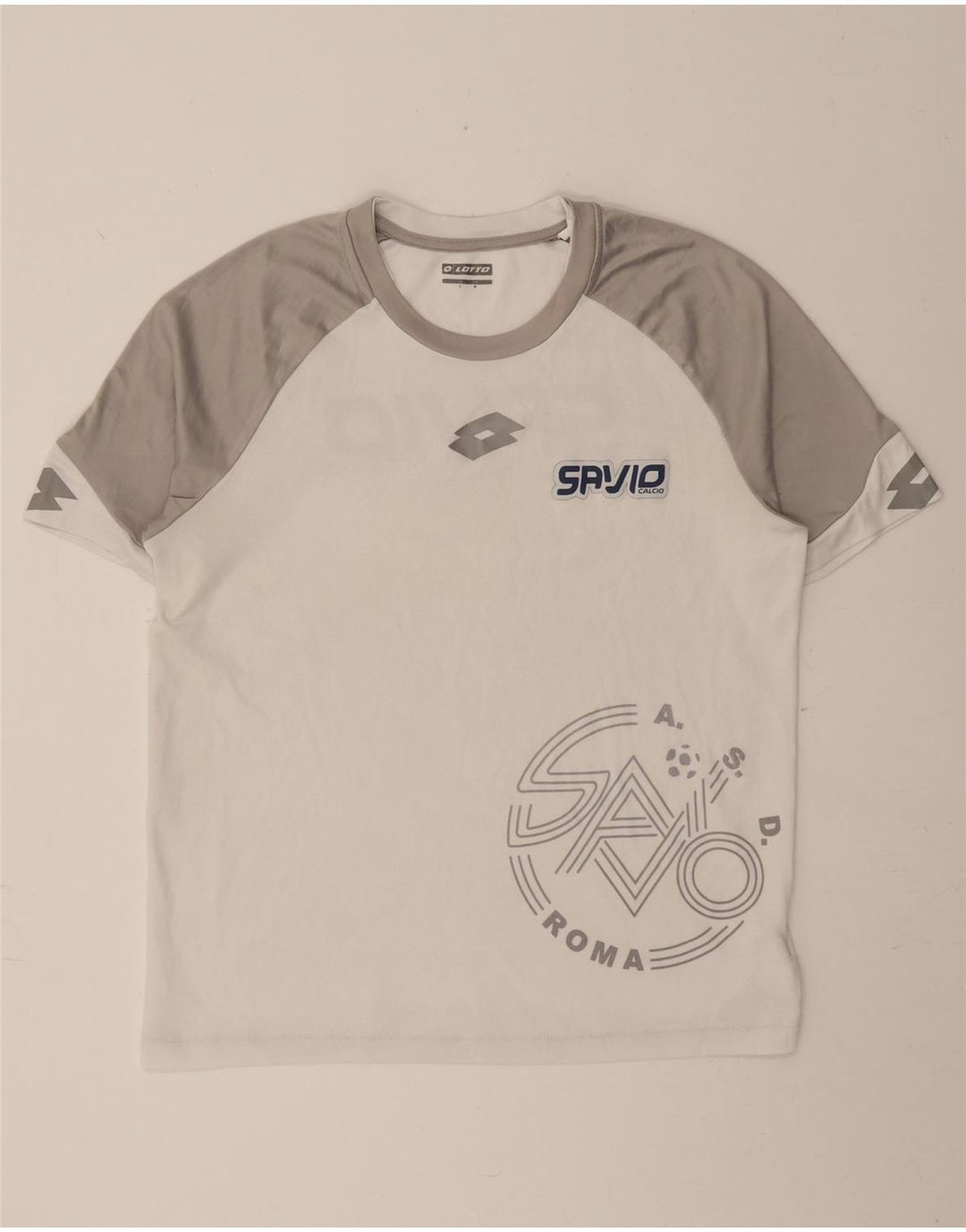 Ανδρικό γραφικό T-Shirt LOTTO Top Medium White Colorblock Πολυεστέρας