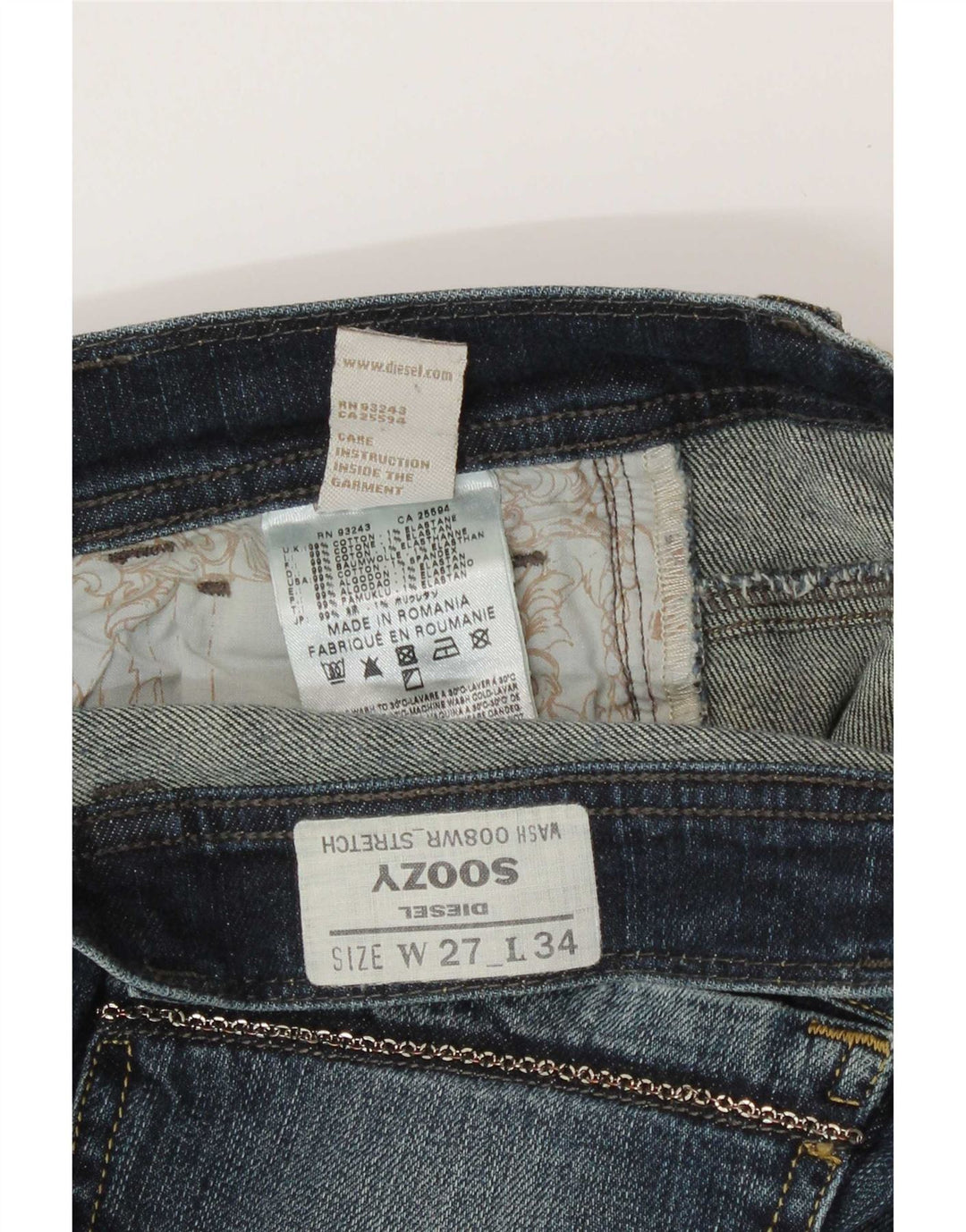 Γυναικεία Diesel Soozy Bootcut Jeans W27 L30 Blue Cotton