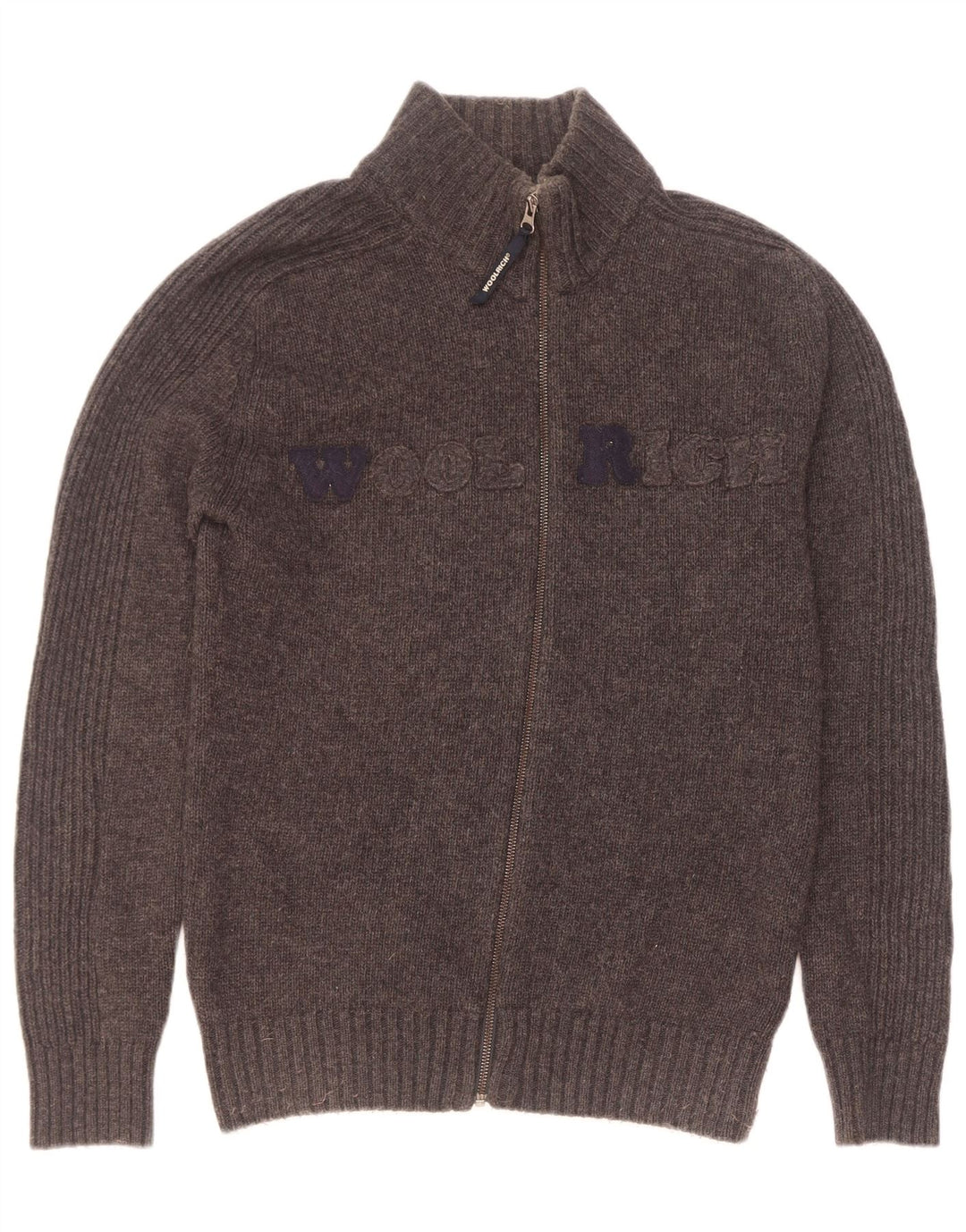 Ανδρικό πουλόβερ Woolrich Graphic Cardigan Μεγάλο Γκρι