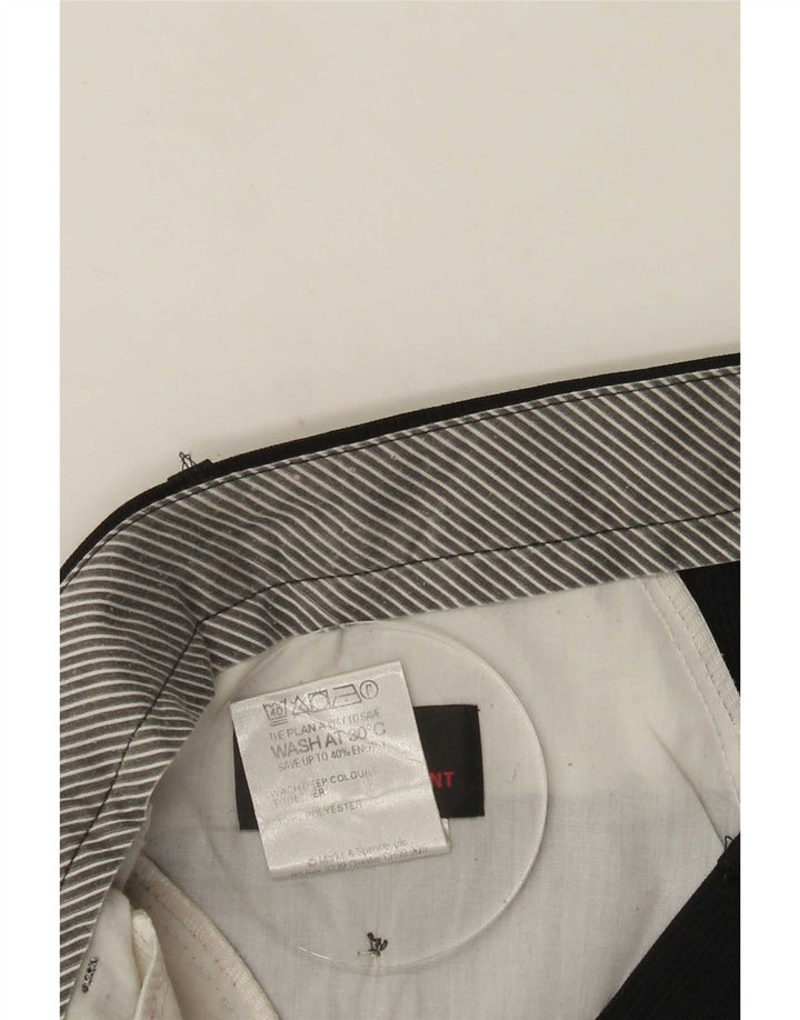 Ανδρικό ίσιο παντελόνι Marks & Spencer W40 L33 Μαύρο πολυεστέρα