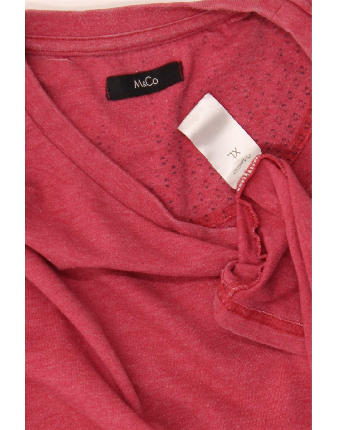 M&Co Ανδρικό T-Shirt Top XL Red Cotton