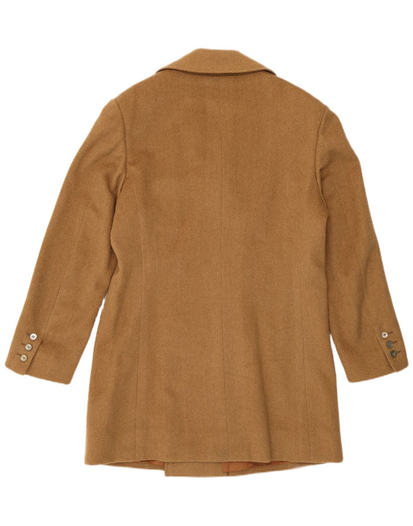 Vintage Ανδρικό Διπλό Παλτό UK 34 XS Μπεζ Ψαροκόκκαλο